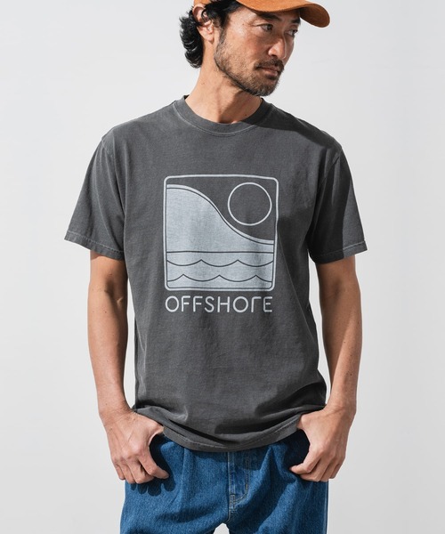 OFFSHORE（オフショア）の「ONE TONE LOGO TEE（Tシャツ/カットソー・メンズ・ホワイト/ブルー/チャコールグレー・XL/XXL/L/M/S）」の13枚目の写真