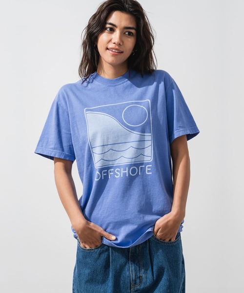 OFFSHORE（オフショア）の「ONE TONE LOGO TEE（Tシャツ/カットソー・メンズ・ホワイト/ブルー/チャコールグレー・XL/XXL/L/M/S）」の14枚目の写真