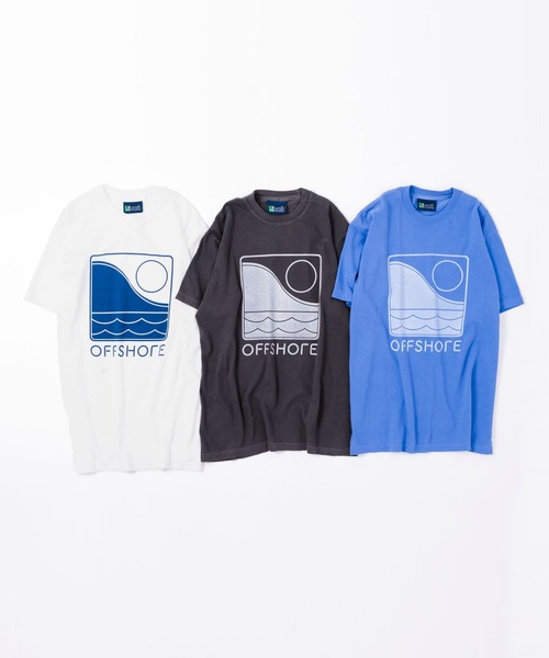 OFFSHORE（オフショア）の「ONE TONE LOGO TEE（Tシャツ/カットソー・メンズ・ホワイト/ブルー/チャコールグレー・XL/XXL/L/M/S）」の15枚目の写真
