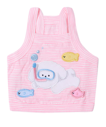 HIWITH（ハイウィーズ）の「スノーケリングペットクロップノースリーブTシャツ_ピンク（ペットウェア）」