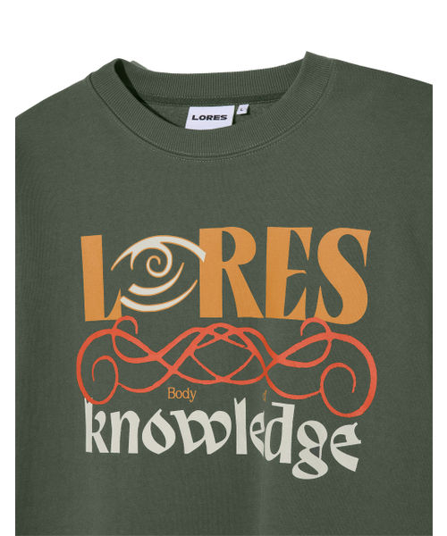 LORES（ロアス）の「Vine Sweatshirts - Olive（スウェット・レディース・その他・L/XL/M）」の3枚目の写真