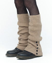 MILLO WOMEN（ミロウーマン）の「ボタンニットレッグウォーマー[オートミール]（レッグウォーマー）」