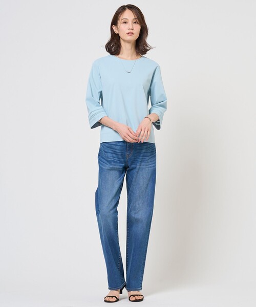 J.PRESS Ladies(J.プレス レディス)の「ギガダルポンチ カットソー(Tシャツ/カットソー・レディース・ホワイト系/スカイブルー系/ベージュ系・SMALL)」の9枚目の写真