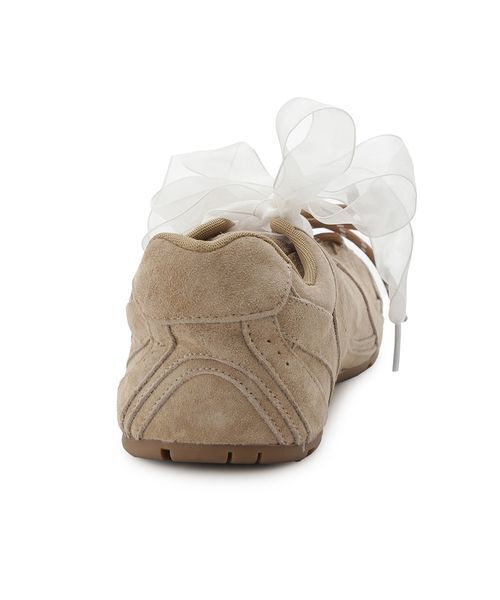 FRAY I.D(フレイアイディー)の「【MOHI】レースリボンスニーカー(スニーカー・レディース・グレー/ブラウン/ベージュ・22.5/23.5/24.5)」の6枚目の写真