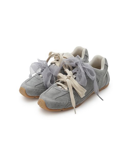 FRAY I.D(フレイアイディー)の「【MOHI】レースリボンスニーカー(スニーカー・レディース・グレー/ブラウン/ベージュ・22.5/23.5/24.5)」の15枚目の写真
