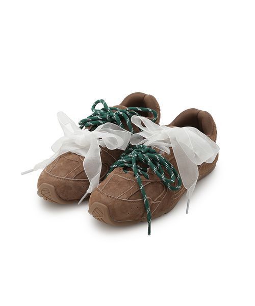 FRAY I.D(フレイアイディー)の「【MOHI】レースリボンスニーカー(スニーカー・レディース・グレー/ブラウン/ベージュ・22.5/23.5/24.5)」の19枚目の写真