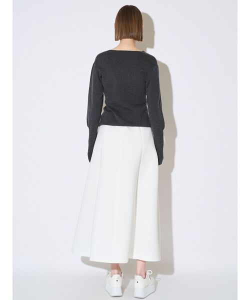ELENDEEK（エレンディーク）の「ジャージータックフレアスカート（スカート・レディース・グレー/オフホワイト・01/02）」の16枚目の写真