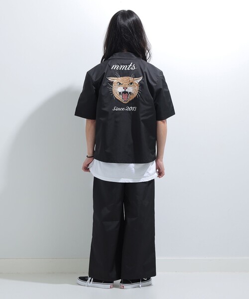mmts(マミタス)の「猫刺繍 開襟シャツ(シャツ/ブラウス・レディース・ブラック/ピンク・X-LARGE/MEDIUM)」の11枚目の写真