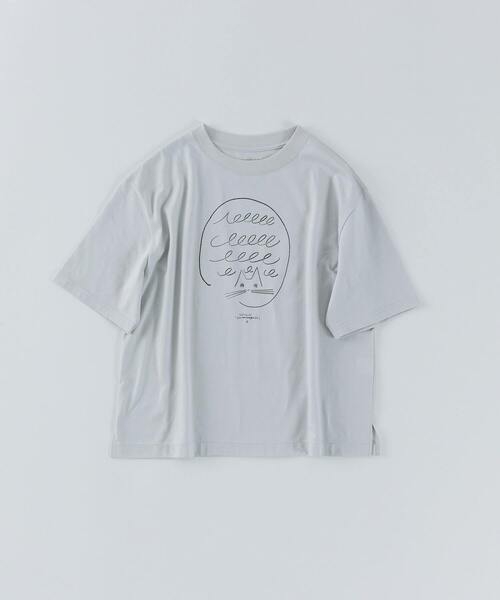 conges payes ADIEU TRISTESSE（コンジェ ペイエ アデュートリステス）の「ichiro yamaguci.半袖Ｔシャツ（Tシャツ/カットソー・レディース・ブルーグレー/グレイッシュベージュ/ブラック・FREE）」の3枚目の写真