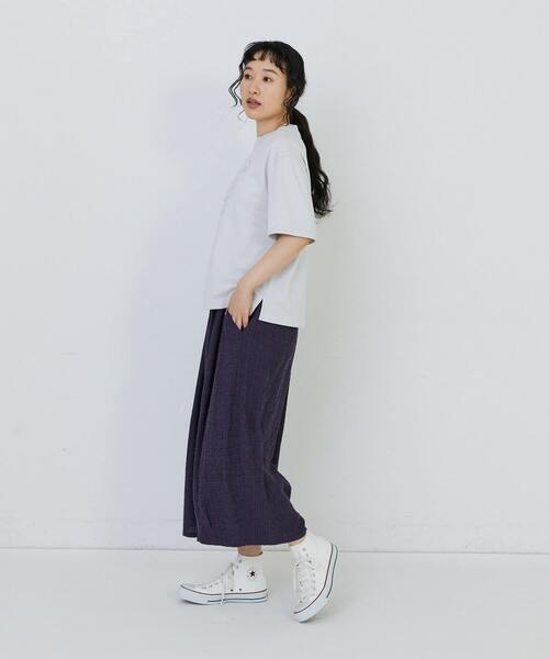 conges payes ADIEU TRISTESSE（コンジェ ペイエ アデュートリステス）の「ichiro yamaguci.半袖Ｔシャツ（Tシャツ/カットソー・レディース・ブルーグレー/グレイッシュベージュ/ブラック・FREE）」の6枚目の写真