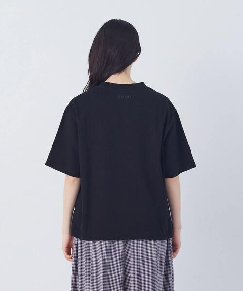 conges payes ADIEU TRISTESSE（コンジェ ペイエ アデュートリステス）の「ichiro yamaguci.半袖Ｔシャツ（Tシャツ/カットソー・レディース・ブルーグレー/グレイッシュベージュ/ブラック・FREE）」の18枚目の写真