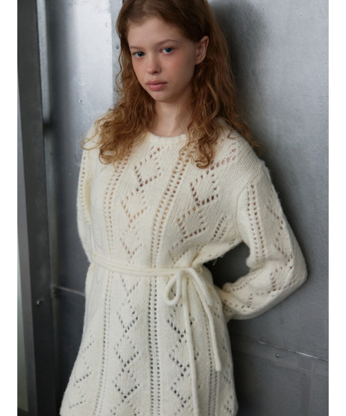 MAGNET ARCHIVE(マグネット アーカイブ)の「Scasi Long Knit (Ivory)(ニット/セーター・レディース・アイボリー・FREE)」の2枚目の写真