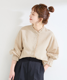 B.C STOCK（ベーセーストック）の「ウォッシャブル / フロントフリルブラウス（シャツ/ブラウス）」