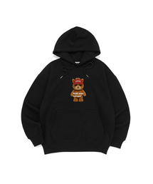 CCキャップホースフードTシャツ(ブラック)