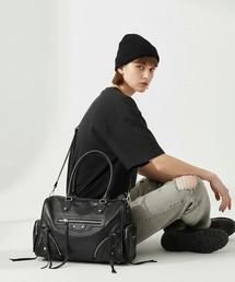 Faux Leather 2-Way Shoulder Bag / フェイクレザー 2WAYショルダーバッグ 秋 秋服 2026年秋冬