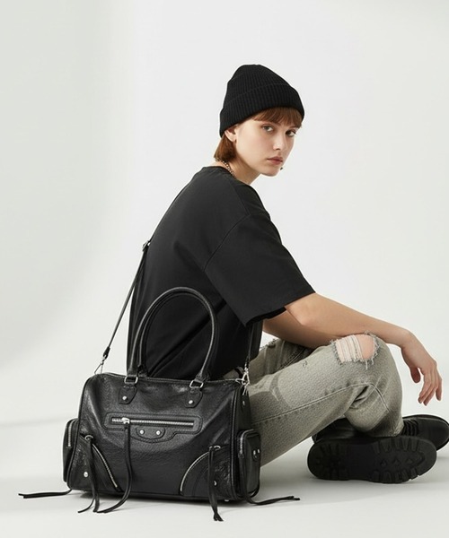 Faux Leather 2-Way Shoulder Bag / フェイクレザー 2WAYショルダー