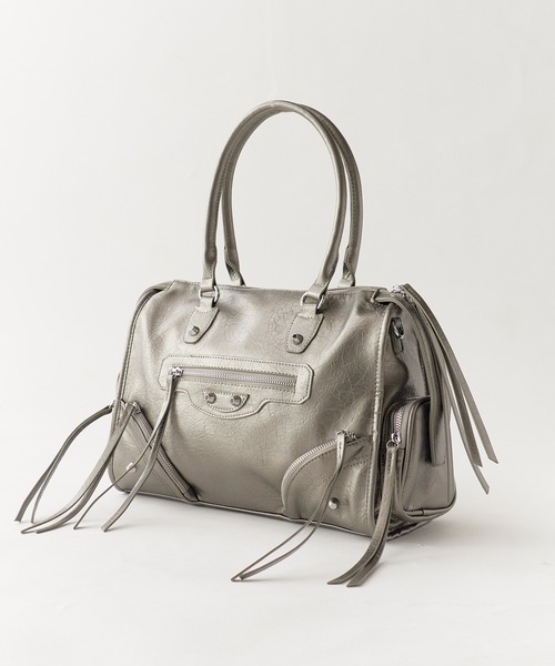 Chick(チック)の「Faux Leather 2-Way Shoulder Bag / フェイクレザー 2WAYショルダーバッグ 秋 秋服 2026年秋冬(ショルダーバッグ・レディース・シルバー/ブラック/ブラウン・FREE)」の21枚目の写真