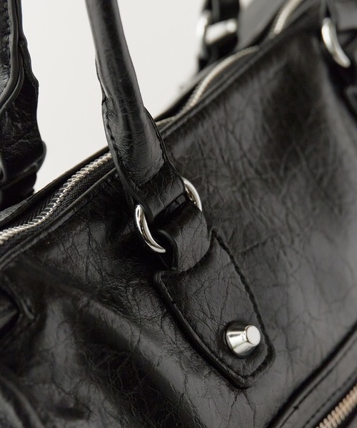 Chick(チック)の「Faux Leather 2-Way Shoulder Bag / フェイクレザー 2WAYショルダーバッグ 秋 秋服 2026年秋冬(ショルダーバッグ・レディース・シルバー/ブラック/ブラウン・FREE)」の19枚目の写真