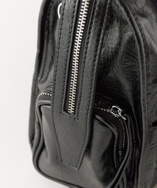 Chick(チック)の「Faux Leather 2-Way Shoulder Bag / フェイクレザー 2WAYショルダーバッグ 秋 秋服 2026年秋冬(ショルダーバッグ・レディース・シルバー/ブラック/ブラウン・FREE)」の18枚目の写真