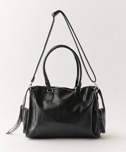 Chick(チック)の「Faux Leather 2-Way Shoulder Bag / フェイクレザー 2WAYショルダーバッグ 秋 秋服 2026年秋冬(ショルダーバッグ・レディース・シルバー/ブラック/ブラウン・FREE)」の7枚目の写真