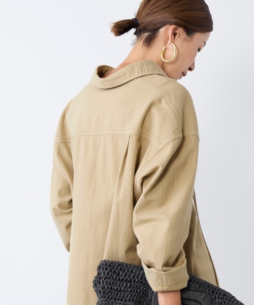 MICA&DEAL（マイカ＆ディール）の「レースアップデニムブラウス（シャツ/ブラウス・レディース・ライトブルー/ベージュ/オフホワイト・FREE）」の12枚目の写真