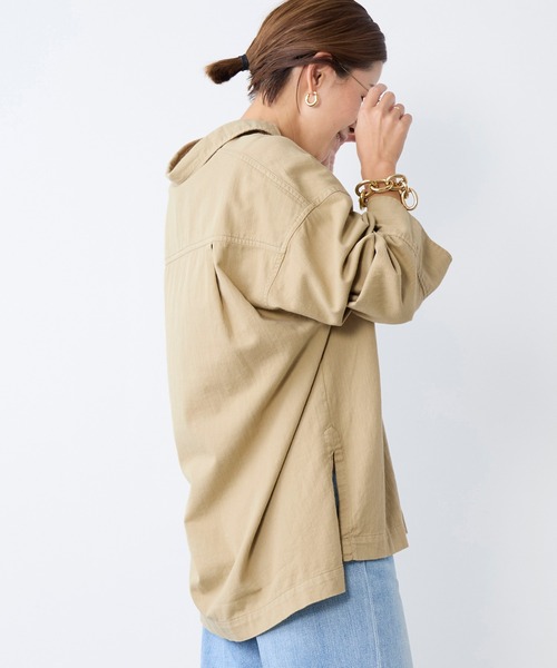 MICA&DEAL（マイカ＆ディール）の「レースアップデニムブラウス（シャツ/ブラウス・レディース・ライトブルー/ベージュ/オフホワイト・FREE）」の18枚目の写真