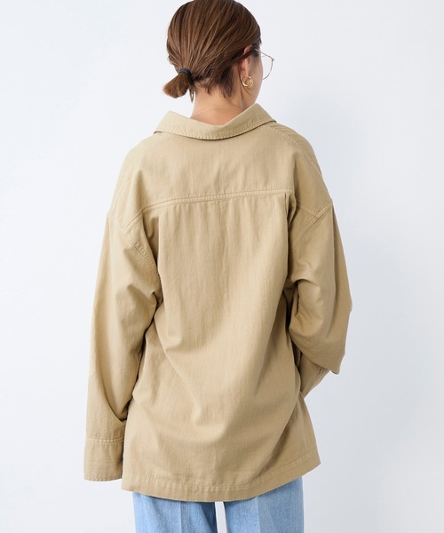 MICA&DEAL（マイカ＆ディール）の「レースアップデニムブラウス（シャツ/ブラウス・レディース・ライトブルー/ベージュ/オフホワイト・FREE）」の19枚目の写真