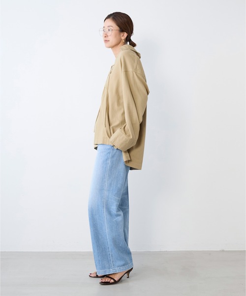 MICA&DEAL（マイカ＆ディール）の「レースアップデニムブラウス（シャツ/ブラウス・レディース・ライトブルー/ベージュ/オフホワイト・FREE）」の21枚目の写真