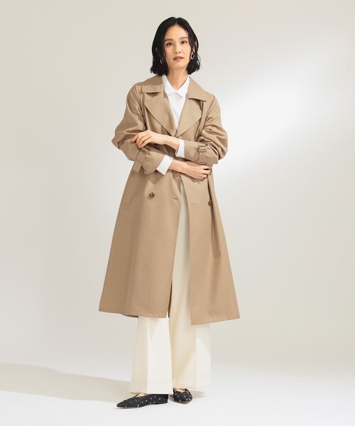 Demi-Luxe BEAMS（デミルクス ビームス）の「ライト ツイル トレンチコート（トレンチコート・レディース・ベージュ/ネイビー・36/38/34）」の3枚目の写真
