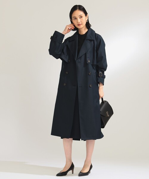 Demi-Luxe BEAMS（デミルクス ビームス）の「ライト ツイル トレンチコート（トレンチコート・レディース・ベージュ/ネイビー・36/38/34）」の7枚目の写真