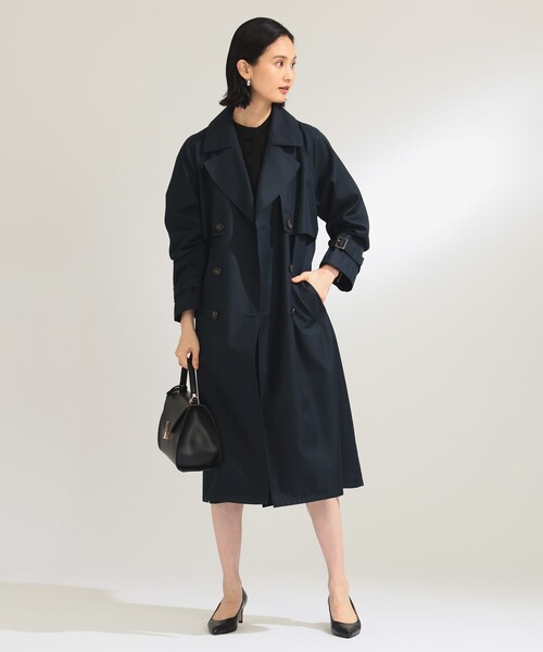 Demi-Luxe BEAMS（デミルクス ビームス）の「ライト ツイル トレンチコート（トレンチコート・レディース・ベージュ/ネイビー・36/38/34）」の9枚目の写真