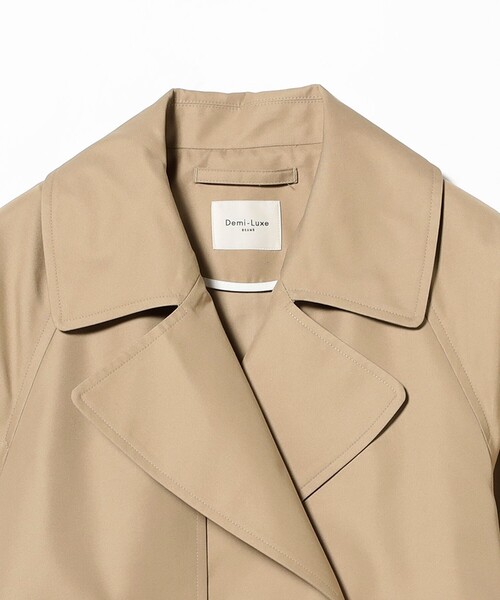 Demi-Luxe BEAMS（デミルクス ビームス）の「ライト ツイル トレンチコート（トレンチコート・レディース・ベージュ/ネイビー・36/38/34）」の12枚目の写真