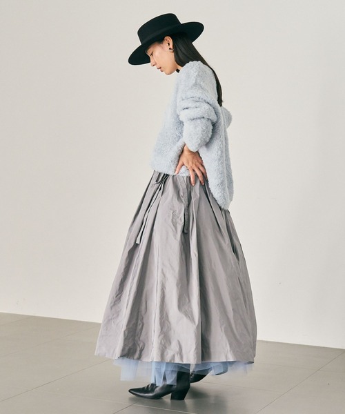 Chaos（カオス）の「Chaos(カオス)/ ランダムチャーチルスカート（スカート・レディース・イエロー系その他4/ライトグレー・FREE）」の4枚目の写真