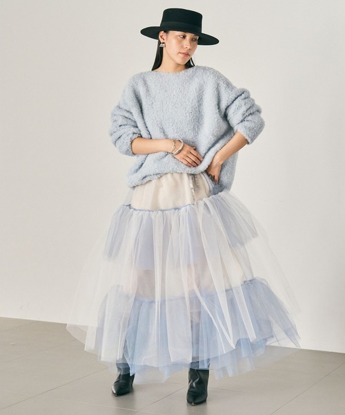 Chaos（カオス）の「Chaos(カオス)/ ランダムチャーチルスカート（スカート・レディース・イエロー系その他4/ライトグレー・FREE）」の6枚目の写真