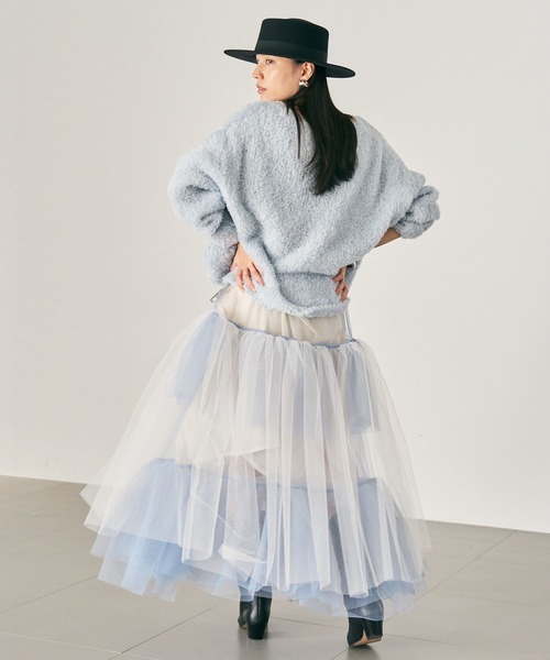 Chaos（カオス）の「Chaos(カオス)/ ランダムチャーチルスカート（スカート・レディース・イエロー系その他4/ライトグレー・FREE）」の7枚目の写真