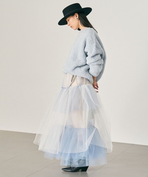 Chaos（カオス）の「Chaos(カオス)/ ランダムチャーチルスカート（スカート・レディース・イエロー系その他4/ライトグレー・FREE）」の8枚目の写真