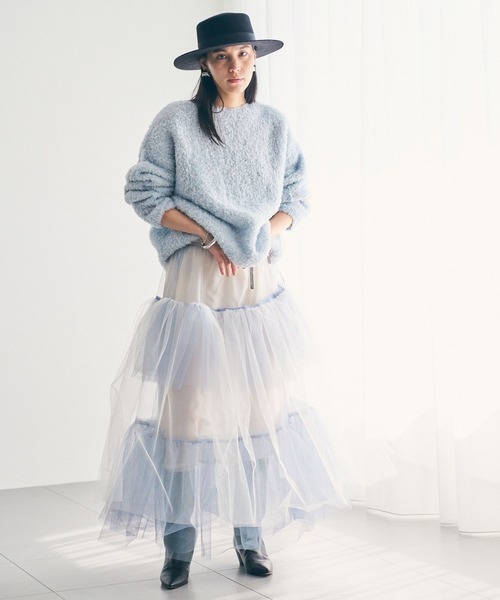 Chaos（カオス）の「Chaos(カオス)/ ランダムチャーチルスカート（スカート・レディース・イエロー系その他4/ライトグレー・FREE）」の9枚目の写真