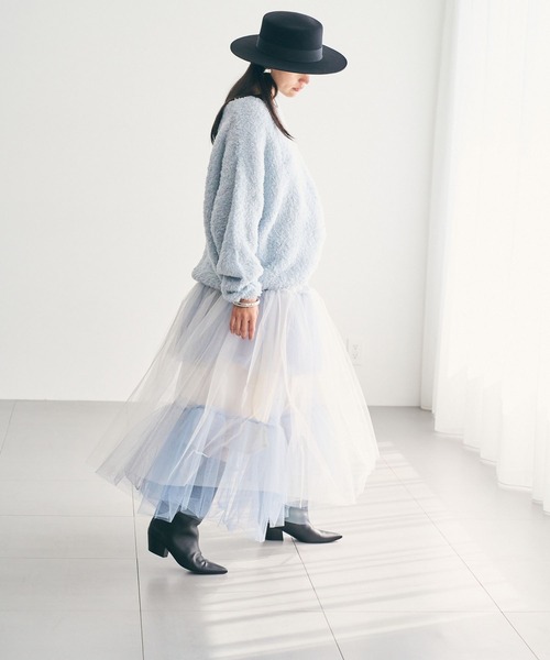 Chaos（カオス）の「Chaos(カオス)/ ランダムチャーチルスカート（スカート・レディース・イエロー系その他4/ライトグレー・FREE）」の12枚目の写真