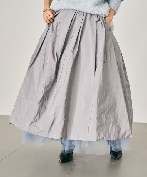 Chaos（カオス）の「Chaos(カオス)/ ランダムチャーチルスカート（スカート・レディース・イエロー系その他4/ライトグレー・FREE）」の13枚目の写真