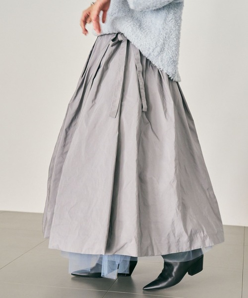 Chaos（カオス）の「Chaos(カオス)/ ランダムチャーチルスカート（スカート・レディース・イエロー系その他4/ライトグレー・FREE）」の14枚目の写真