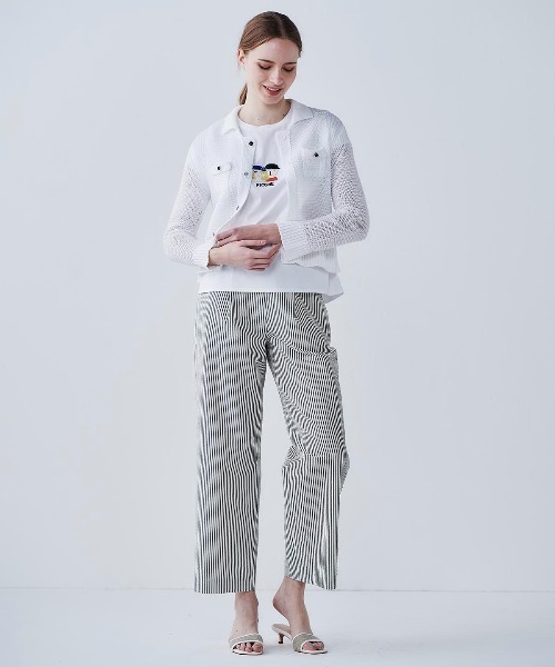 STUDIO PICONE(スタジオピッコーネ)の「サッカーストライプワイドパンツ(その他パンツ・レディース・ブラック/ブルー/ネイビー・LL/L/M/S)」の14枚目の写真