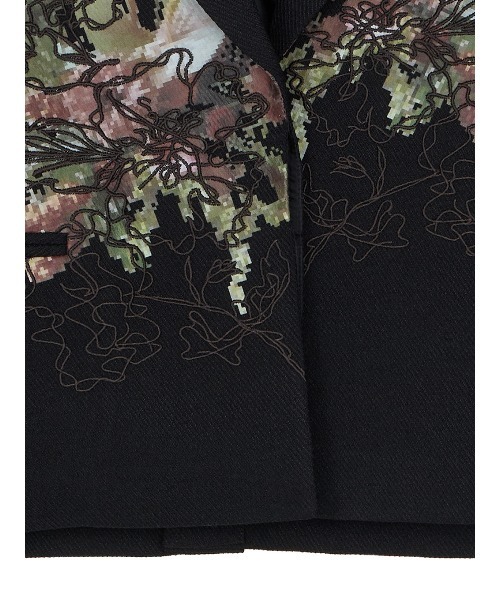 PIXEL FLOWER PRINT SHORT JACKET（テーラードジャケット）｜Ameri