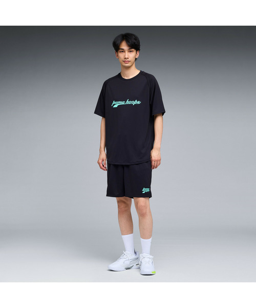 PUMA(プーマ)の「PUMA プーマ メンズ バスケットボール シンプル ビッグロゴ 半袖 Tシャツ(Tシャツ/カットソー・メンズ・ブラック系その他/ブラック・SMALL/X-LARGE/XX-LARGE/MEDIUM/LARGE)」の4枚目の写真