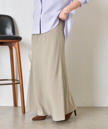 Jena espace merveilleux | 【軽やかロング】レーヨンナイロンロングスカート(スカート)