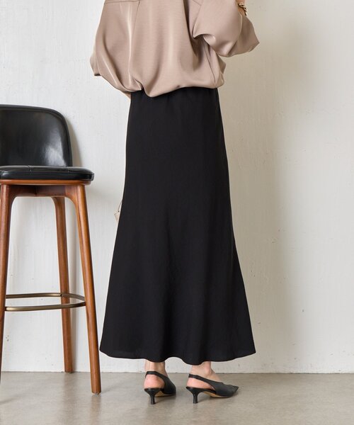 Jena espace merveilleux（ジェナ　エスパスメルヴェイユ）の「【軽やかロング】レーヨンナイロンロングスカート（スカート・レディース・ブラック/アイボリー/グレー・FREE）」の22枚目の写真