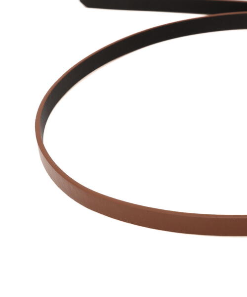 EDIT COLOGNE（エディットコロン）の「リバーシブルベルト（ベルト・レディース・ブラウン/ベージュ/ブラック・ﾌﾘ-）」の10枚目の写真