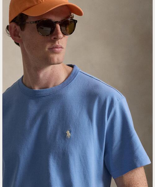POLO RALPH LAUREN（ポロ ラルフ ローレン）の「クラシック フィット ジャージー クルーネック Tシャツ（Tシャツ/カットソー・メンズ・ブルー系2・M/L/XS/XL/S/XXL）」の4枚目の写真