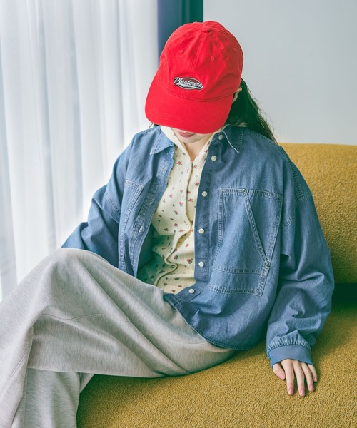 niko and...（ニコアンド）の「袖リブステッチデニムシャツ（シャツ/ブラウス・レディース・インディゴブルー・MEDIUM/LARGE）」の6枚目の写真