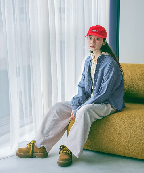 niko and...（ニコアンド）の「袖リブステッチデニムシャツ（シャツ/ブラウス・レディース・インディゴブルー・MEDIUM/LARGE）」の2枚目の写真