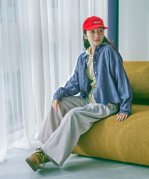 niko and...（ニコアンド）の「袖リブステッチデニムシャツ（シャツ/ブラウス・レディース・インディゴブルー・MEDIUM/LARGE）」の3枚目の写真